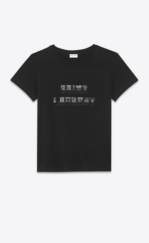 SAINT LAURENT Tシャツ レディース 70's saint laurent logo t-shirt a_V4